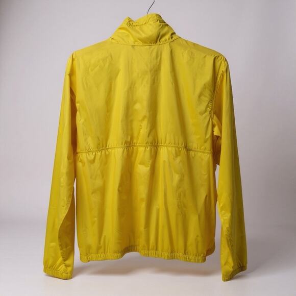 Columbia Womens Omni Heat Windbreaker Yellow Nylon Jacket Outdoors Hiking Large - Picture 3 of 7